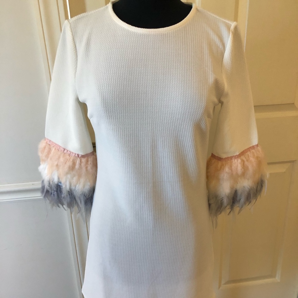 SHEIN Feather Shift Dress